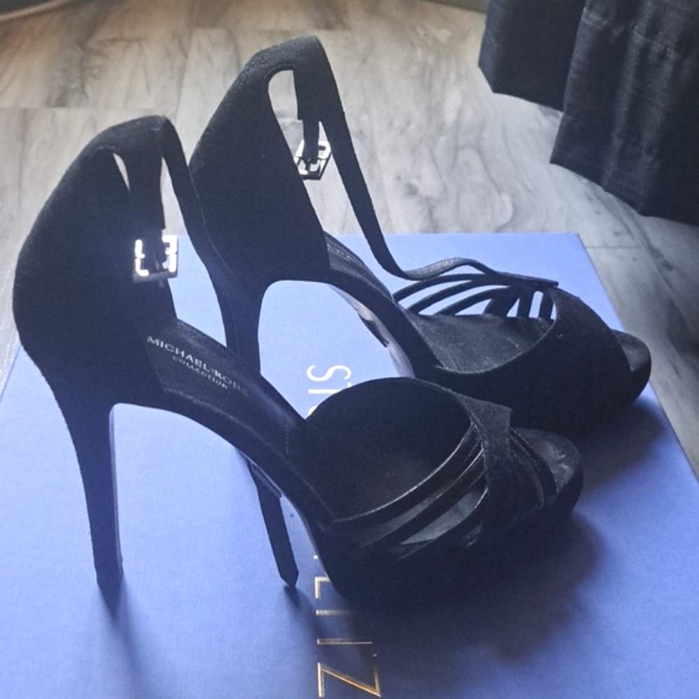 Michael Kors high heels, black suede, size 6